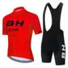 2023 BH Team Cycling Sets Men Bicycle Clothing Summer Short Sleeve Mountain Cycling Clothes Suits Ropa Ciclismo Triathlon Kits 4