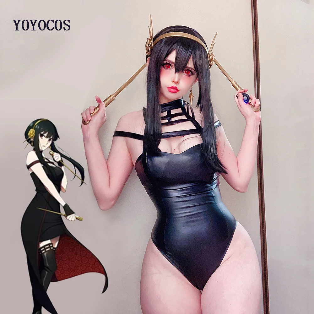 

Костюмы для косплея YOYOCOS Yor Bunny, семейный косплей, черный кролик, подарок для девочек, костюмы на Хэллоуин, аниме одежда