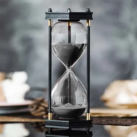 Hot Sale 15/30/60 Minutes Home Living Room Decoration Sandglass Timer Clock Metal Vintage Glass Hourglass Sand Glass Timer