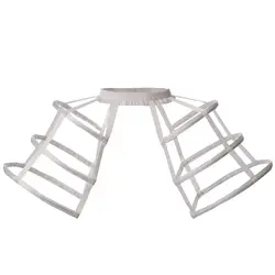 Women Double Pannier Crinoline Cage Hoop Bustle Underskirt 2024