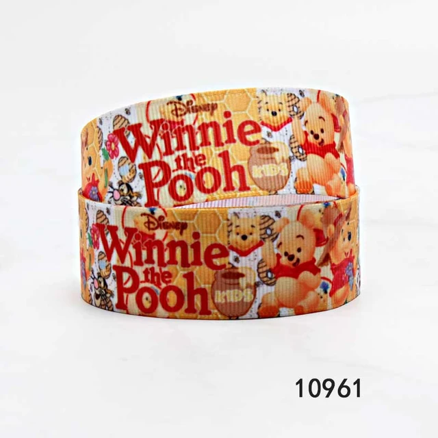 Printed Disney winnie the pooh Ribbon 25mm 10yards for DIY Hair Bows Craft  Supplies Handmade Materials - AliExpress