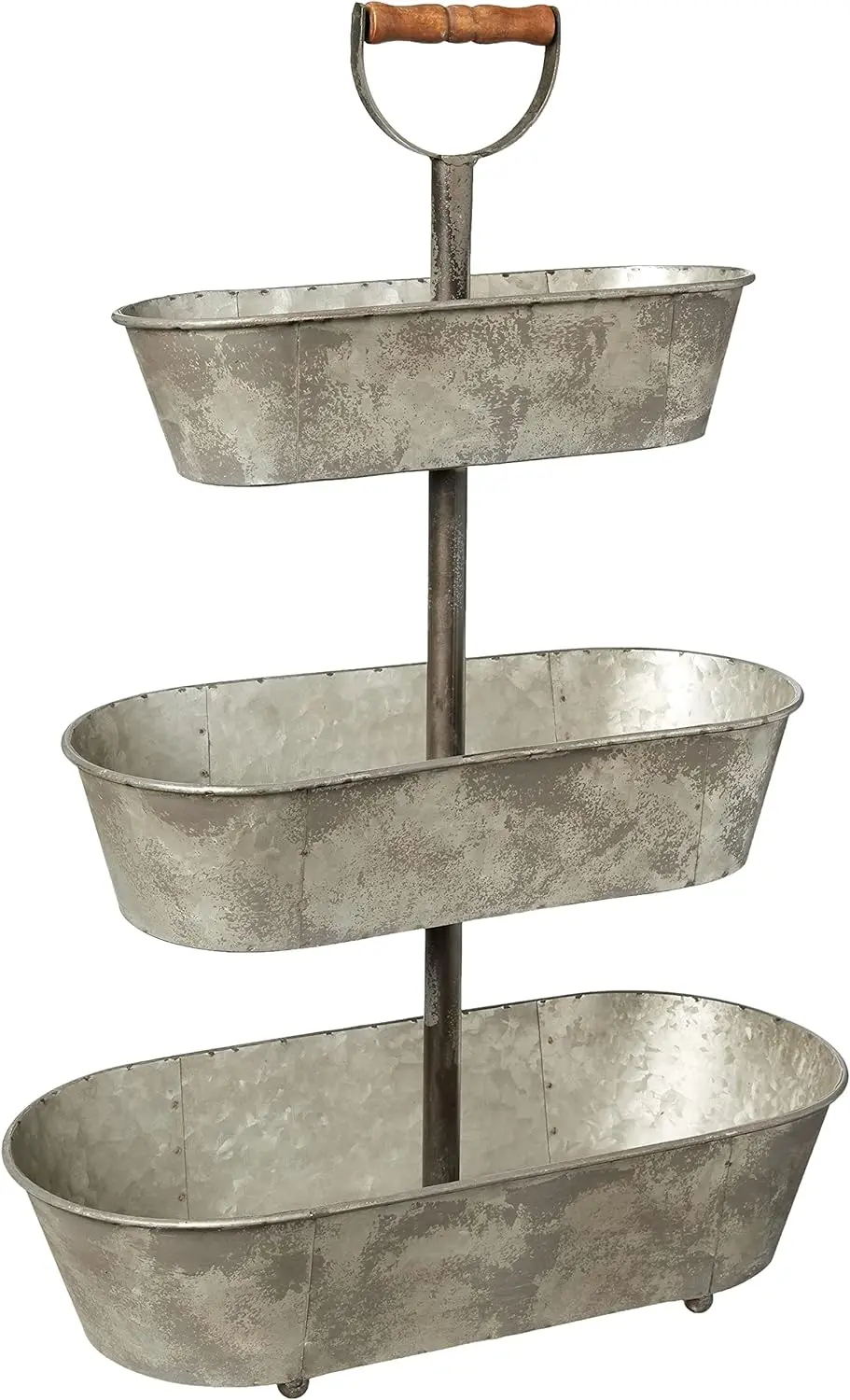 

3 Tier Container with Wood Handle