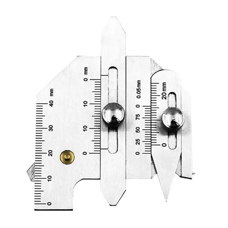 

Portable Gauge Weld Bead Height Welding Seam for Gap Gage Welding Inspection Ruler Measuirng range 0-40mm Accuracy 0.5mm E65B