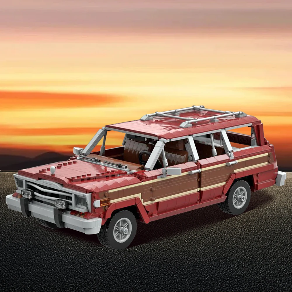 

MOC 154446 Jeep Grand Wagoneer - Skyler White's Car Breaking Bad Model Building Block Car Model Bricks Toys ChildrenGift