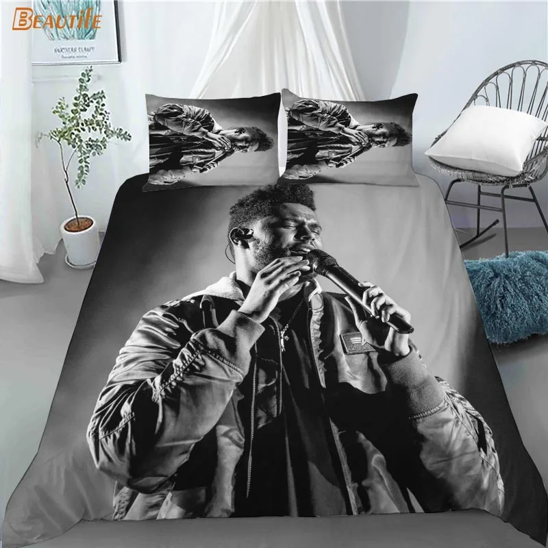 Custom The Weeknd XO 3 Pcs Duvet Cover Set Fashion Bedding Sets