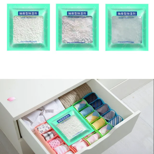 Kiváló Minőségű Nedvességtartalmú Háztartási Szekrény Abszorbens Táska Család Használja A Szárítószert Párhuzamos Táskák Nagykereskedelmi Hálószobát