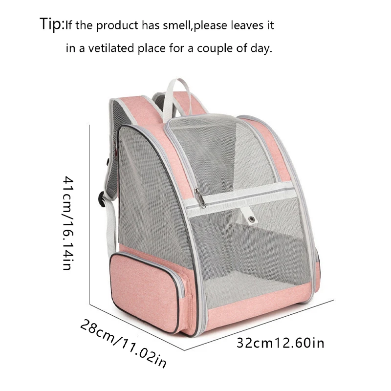 Cat Carrier Bags Breathable Foldable Pet Backpack for Dogs Cats Portable Outdoor Travel Cat Transport Carrying Bag Pet Supplies