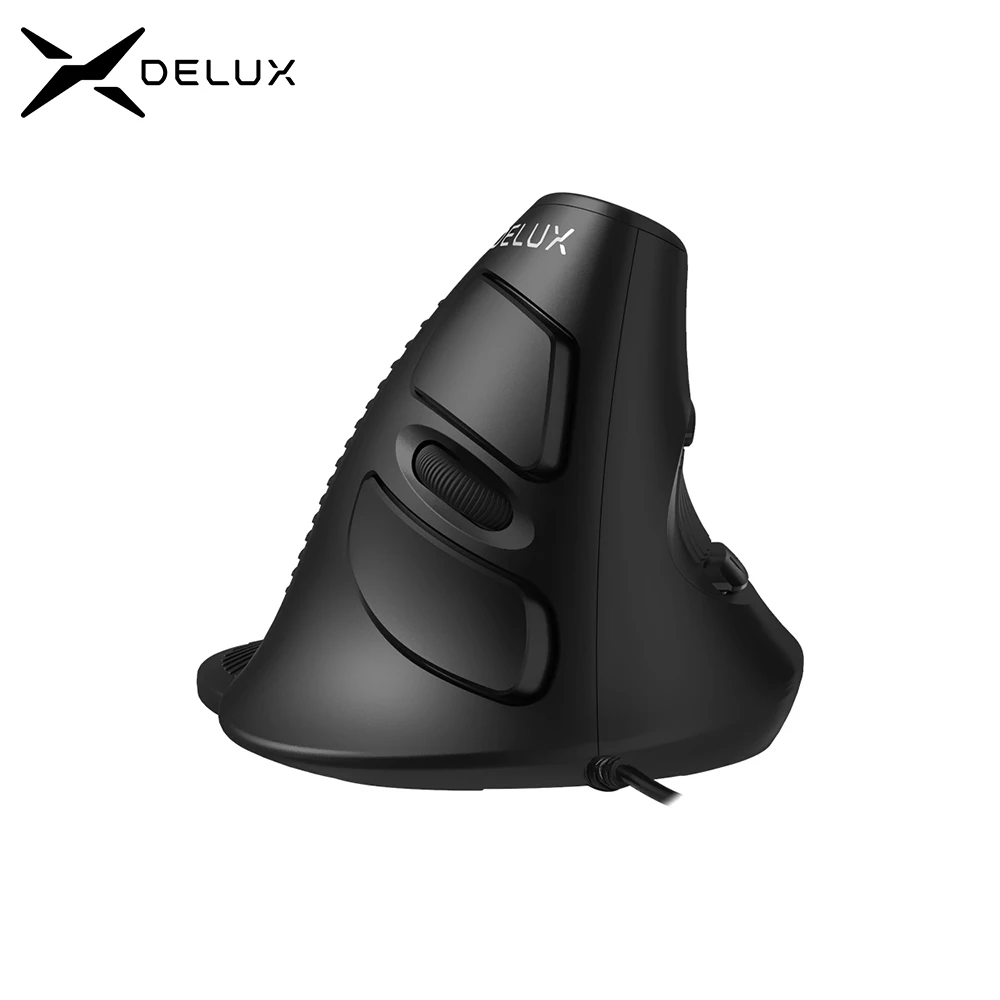 Ergonomic Office Vertical Mouse 6 Buttons 600/1000/1600 DPI Right Hand Mice with Wrist mat For PC Laptop Computer