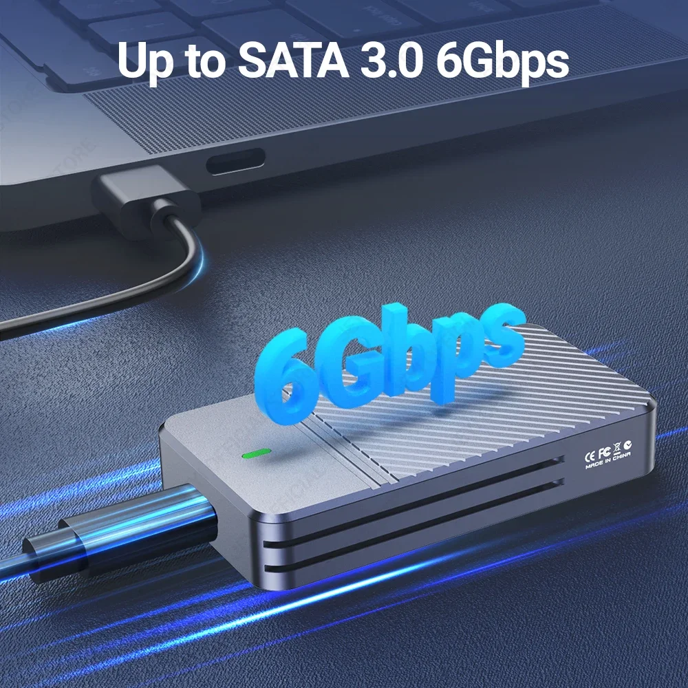 JEYI mSATA to USB 3.1 Gen2 10Gbps SSD Enclosure Adapter Case with Type C Port for mSATA Internal Solid State Drive Hard Drive External Hard Drive Case SSD Enclosure