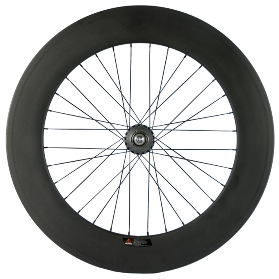 1 pièces 700C 38/50/60/88mm vélo de route à engrenages fixes 3K UD 12K paire de roues de vélo en fibre de carbone complète jantes tubulaires en carbone  18
