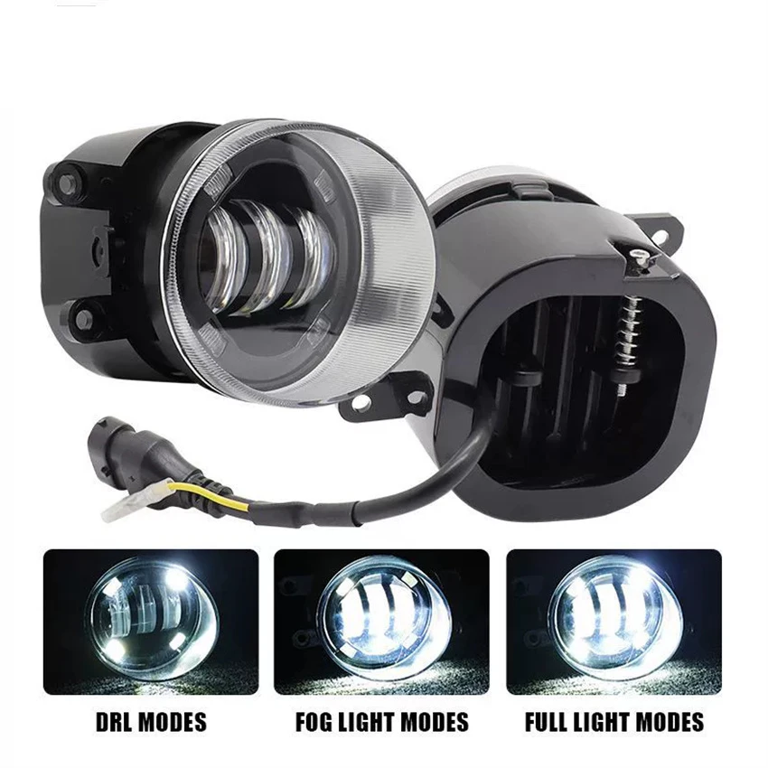 헤드라이트 LED 프로젝터 렌즈 안개등 3.5인치 DRL 안개등 토요타 캠리 4러너 시에나 타코마/렉서스 CT200h RX350용