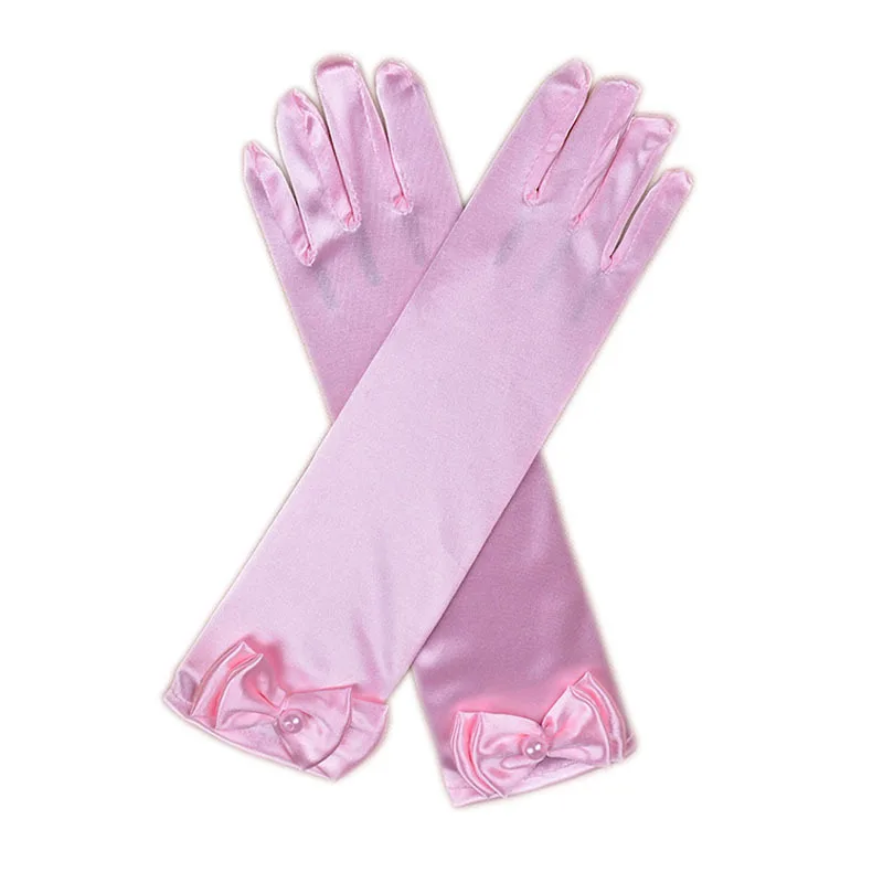 Children Halloween Frozen Princess Gloves Cinderella Sleeve Aurora Snow White Nylon