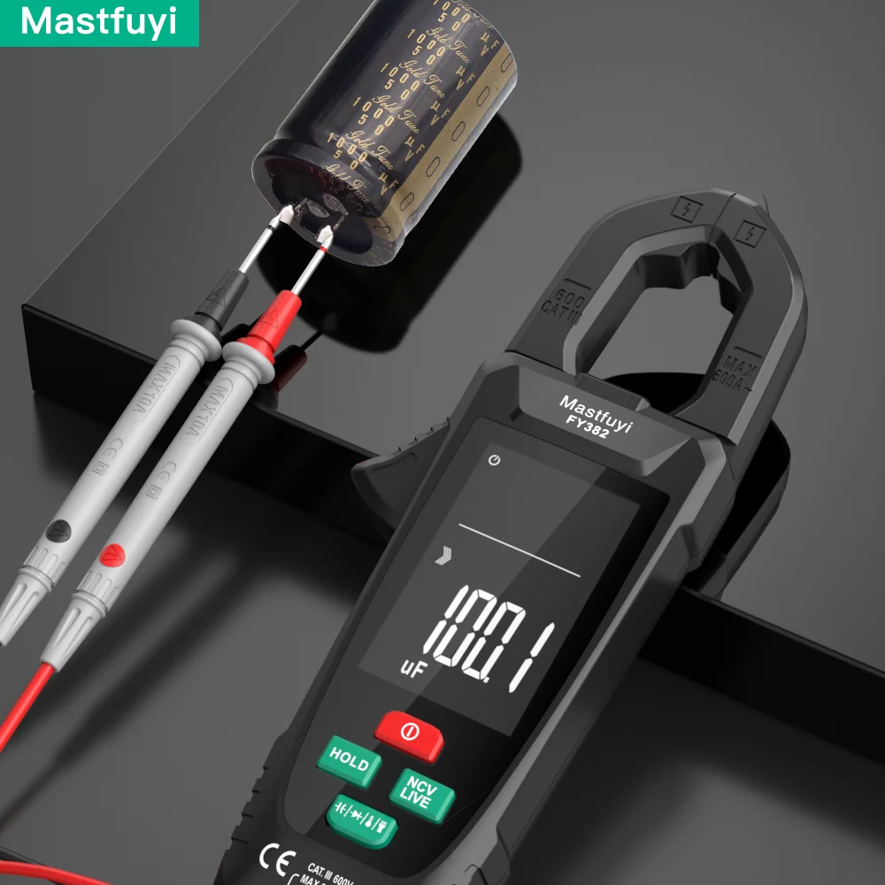 MASTFUYI digital clamp meter  3 in 1 multifunction  multimeter&electrical tester &temperature meter True RMS NVC induction Ammet 4