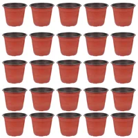 50 Pcs Plant Pots Indoor Flower Seedling Supplies Garden Large Plastic Planter Starter for Outdoor Plants 5