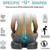 Luxury Seat Cushion, 4 Inch Extra Thick Memory Foam for Pressure Relief, Sciatica, Tailbone Pain & Back Pain Relief, Multi-Use 5