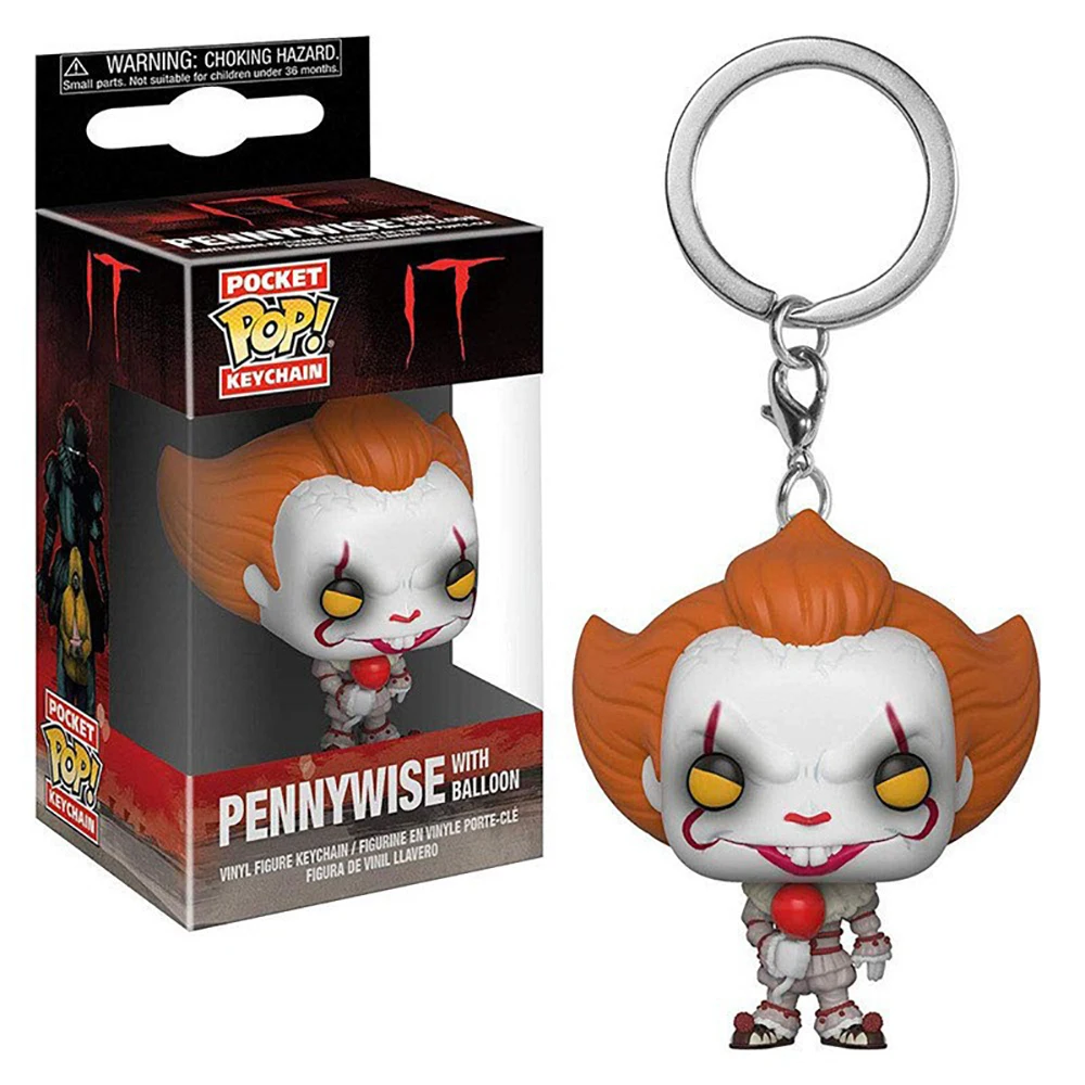 FUNKO Pocket Scream IT Keychain Classic Doll Pennywise Ghost Face Backpack Pendant Fun Birthday Collection Holiday Gift Keychain 2