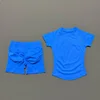 2 Pcs HISTELLO Impact Sports Sets Short Sleeve Seamless Yoga Top Fitness Set Women Workout Running Sports Shorts Gym Suit