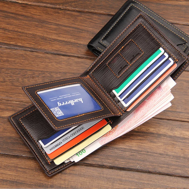 Weysfor 2022 HOT Genuine Leather Men Short Wallet Small Mini Card Holder Male Wallet Pocket Retro purse High Quality