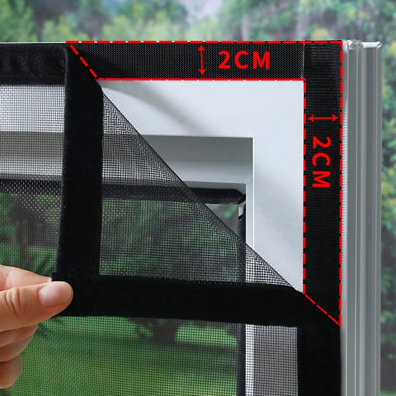 Window screen curtain window screen mesh fly mosquito window net mosquito window net anti mosquito window screen mosquito net curtain mosquito net mosquito net mesh Self-adhesive reusable mosquito nets for windows anti-mosquito window screens tulle summer washable mesh Customizable size