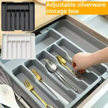 Adjustable Silverware Drawer Organizer 1