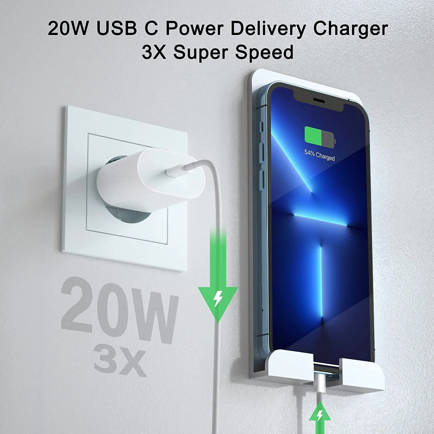 10PcsPack 20W Fast Charger For APPLE iPhone 13 11 12 Pro Max XS Fast