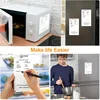 1pc Fridge Magnetic Shopping List Pad, White Magnetic Memo Pad, Fully Magnetic Grocery List Pad, 60 Sheets Per Pad-office 4
