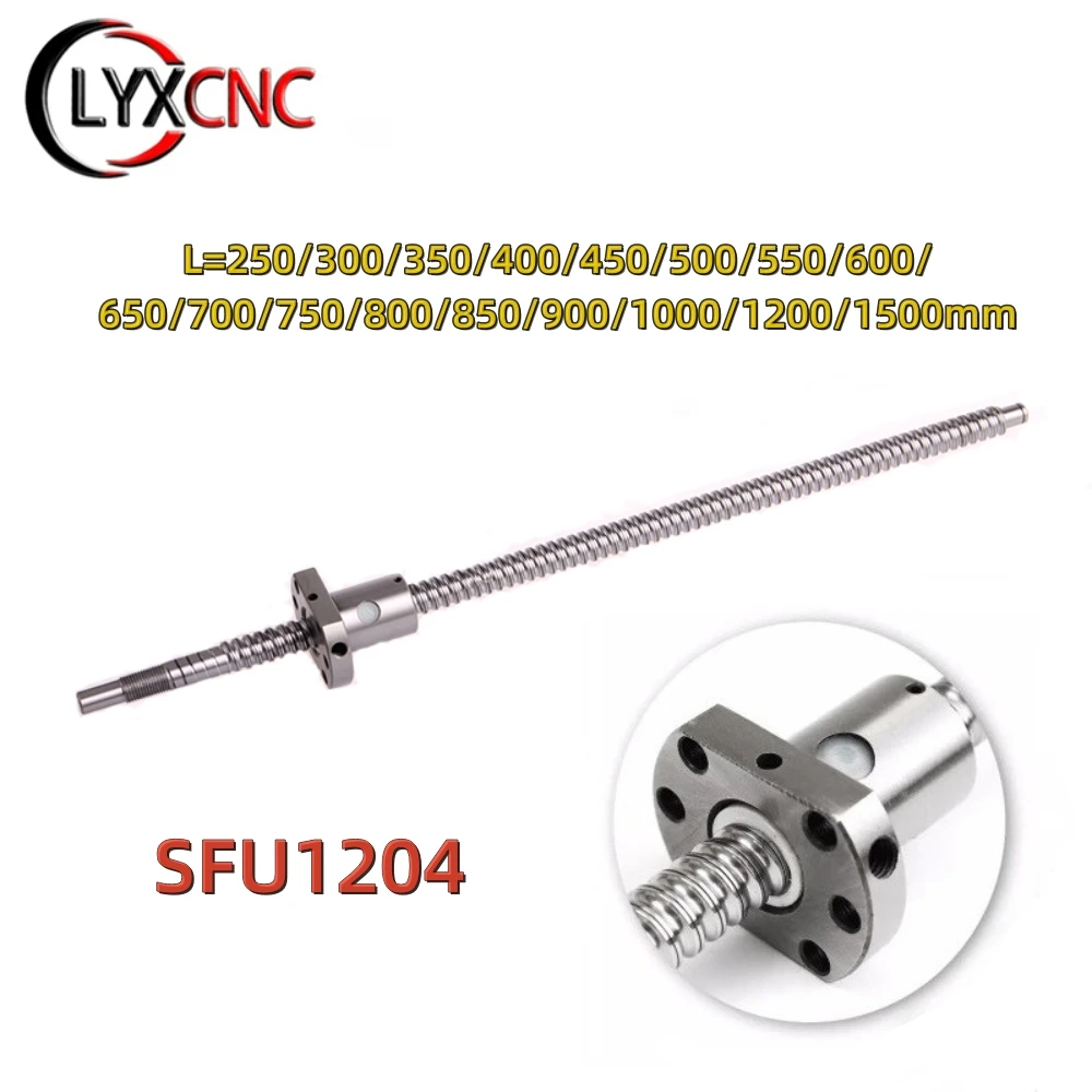 SFU1204Length2501000mmBallScrewC7PrecisionBallScrew1204