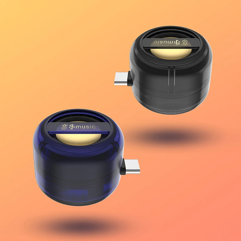 Mini altavoz portátil, caja de sonido Universal tipo C y conector de 3,5mm, amplificador de teléfono móvil, altavoces in