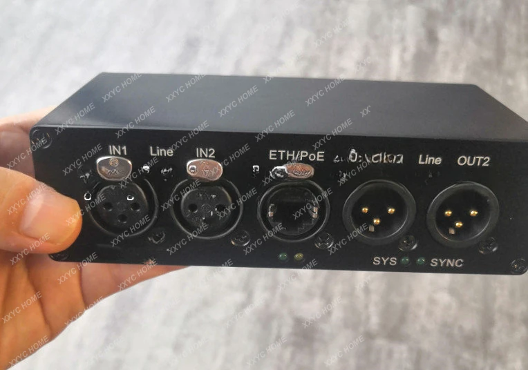 

Коробка с интерфейсом для передачи аудио-и сетевой связи