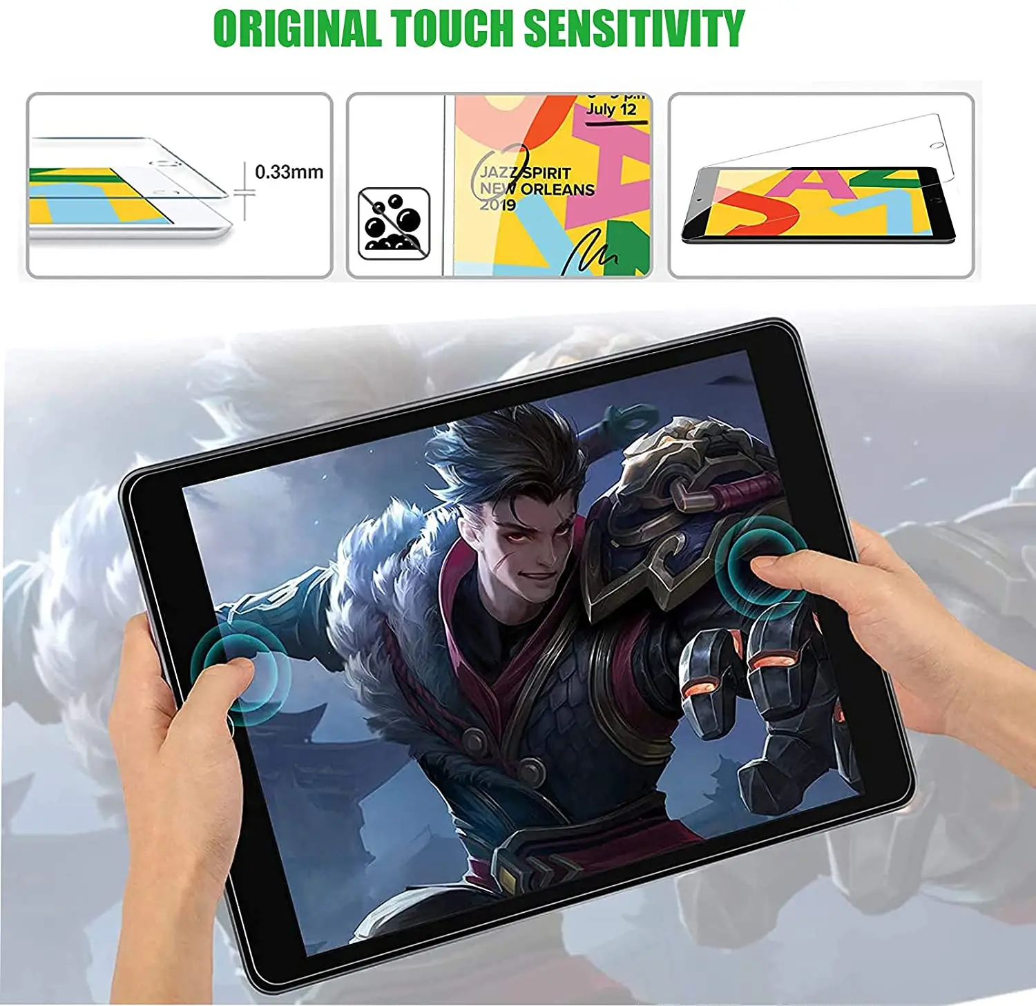 2 Pack 9H Matte Tempered Glass Screen Protector Designed for iPad Mini 5 ,Anti-Glare & Fingerprint/Bubble Free Fit iPad Mini 4 3