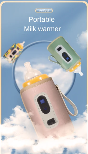 Calentador de agua y leche USB para cochecito, bolsa con aislamiento,  calentador de biberones para bebé, suministros seguros para niños,  accesorios de viaje al aire libre - AliExpress