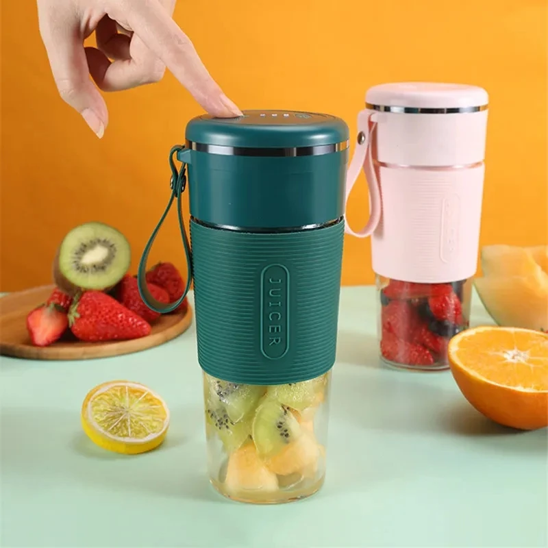 US Portable Rechargeable Jet Squeezers Juicer Mixer Blend Personal