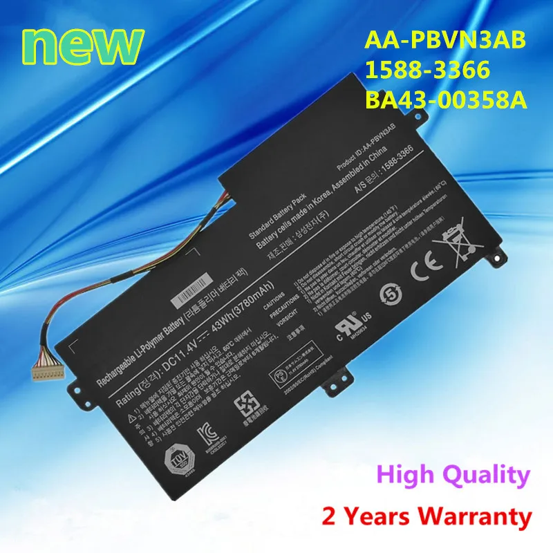 Новый аккумулятор 11,4 в 43Wh для Samsung NP370R4E NP370R5E NP370R5V NP450R4E NP450R5E