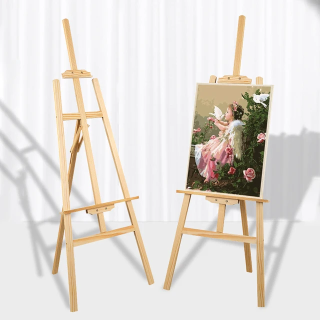 Wooden Mini Easel Frame Artist's Work Photos Craft Desktop Triangle Trapezoid Display Stand Painting Drawing Easel Party Decor 2