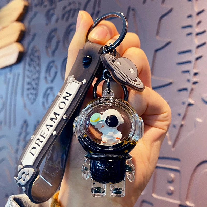 Cartoon Into Oild Floating Liquid Quicksand Bottle Astronaut Star