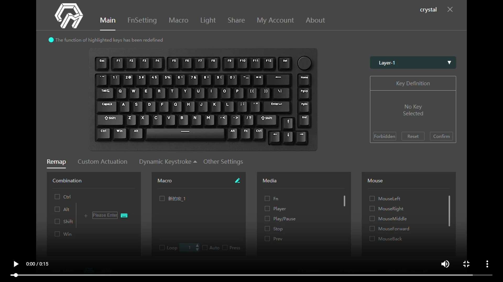 AKKO MONSGEEK M1 キーボード【リニア系】 M1 V5 TMR Magnetic Switch Keyboard - MonsGeek