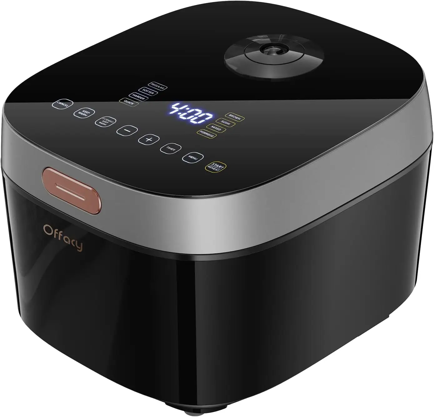 

Rice Cooker, Smart Multi-Function Touch Panel, 8 Cups (Uncooked), 24-H Delay Timer, Auto Keep Warm, Nonstick Inner Pot, for Soft