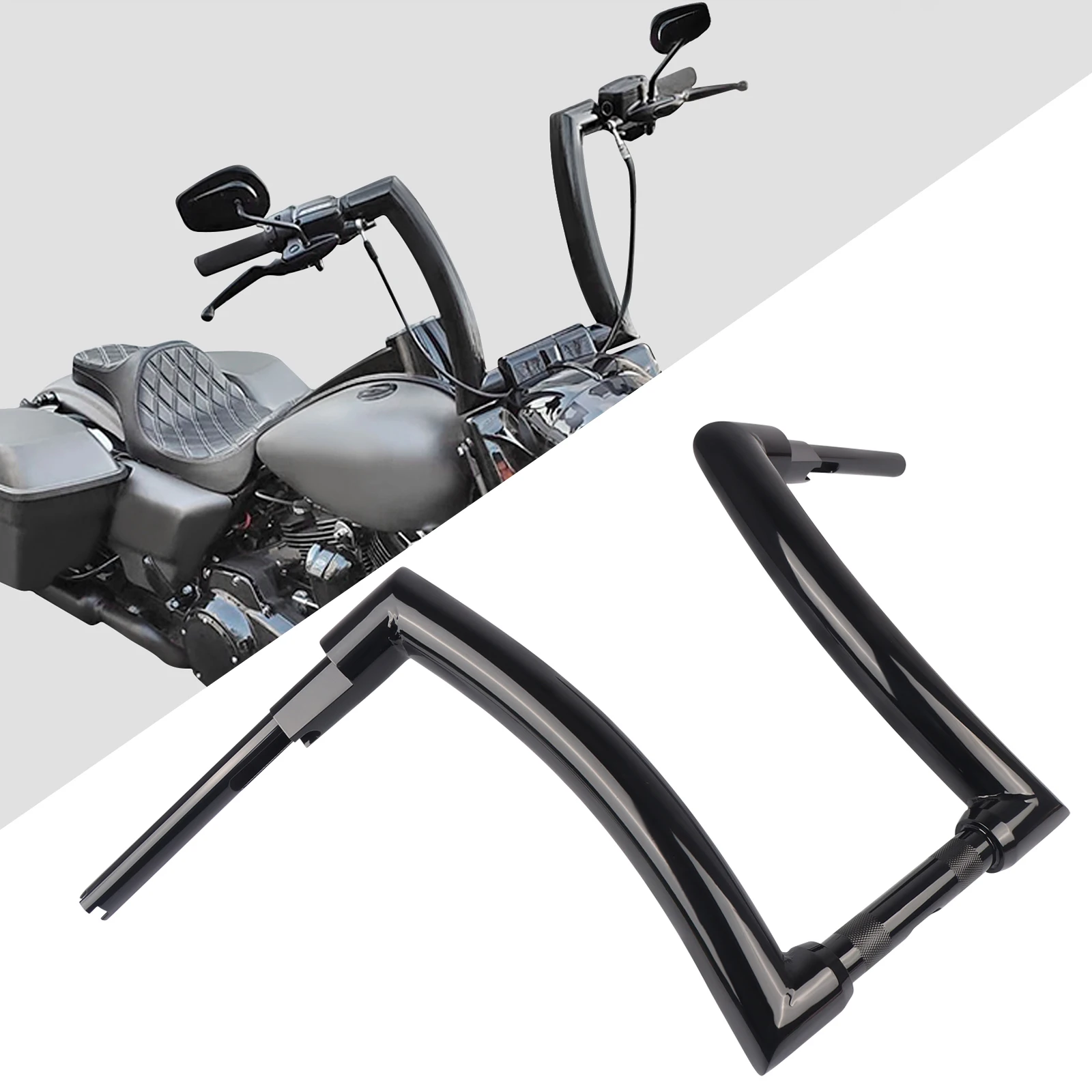 12" 14" 16" Handlebars Compatible With Harley Touring Road King Glide