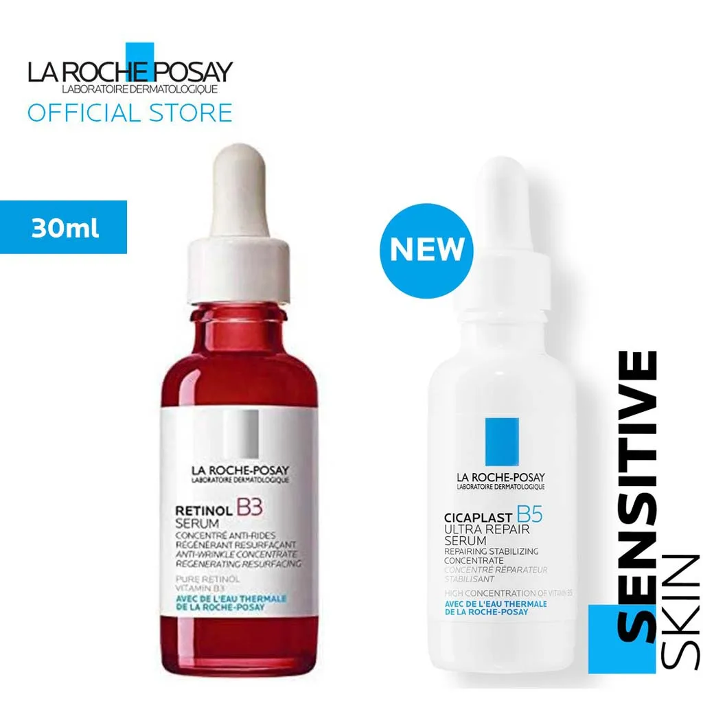 La Roche-posay Retinol B3 Anti-aging Serum 30ml & Cicaplast Ultra Repair Essence Remover Fine Lines Sensitive Skin Care 2pcs - Face Serum - AliExpress
