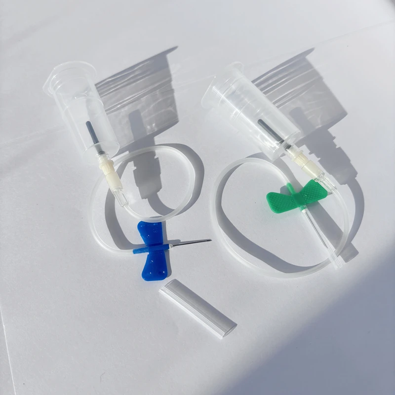 Butterfly Needles 50pcs + Plastic Holder 50pcs Disposable Safety Vacuum Blood Collection Set Pet Medical Scalp Vein Set disposable scalp needle disposable blood collection tube holder