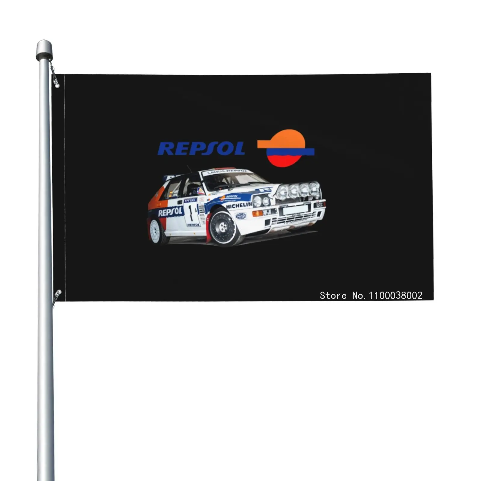 Lancia Repsol Rally Wrc Карлос Sainzorsoft Delta интегрированный Гоночный флаг баннер для вечерние