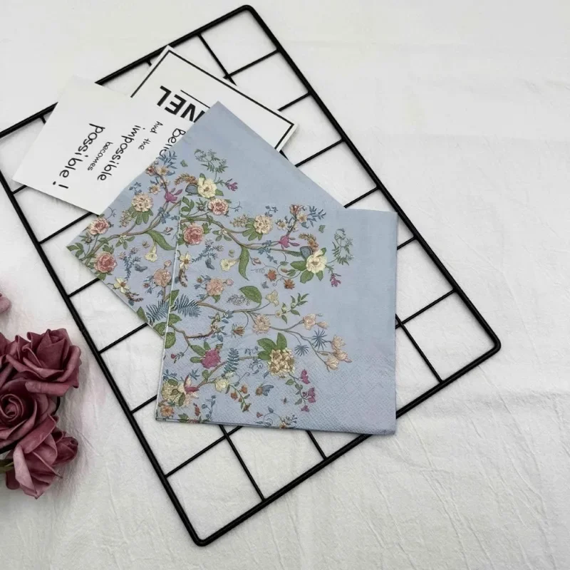 Printed Napkins Premium Floral Paper Napkins 20pcs/Pac for Birthday Party