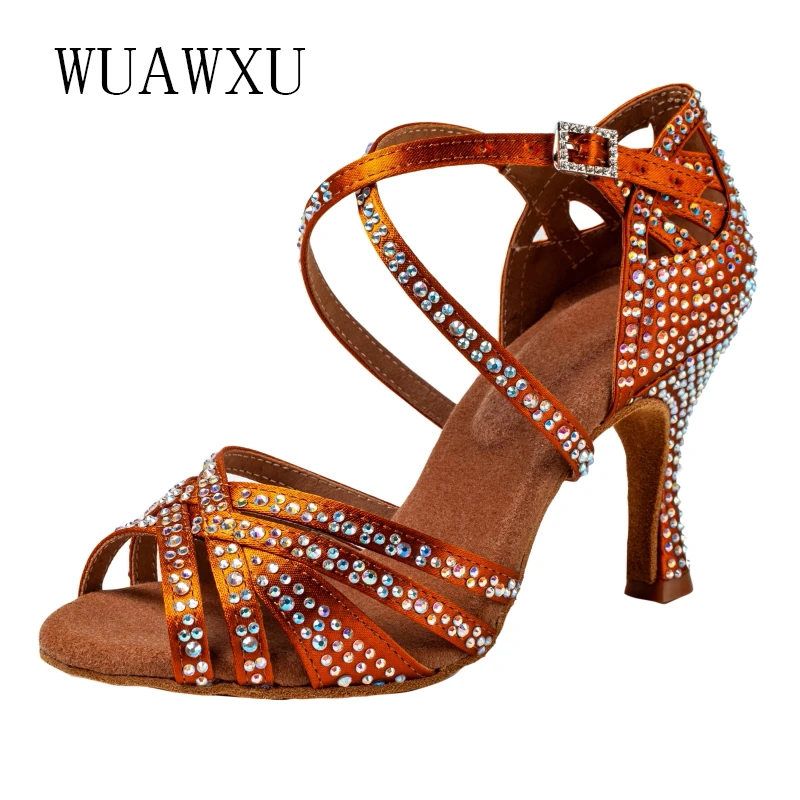 Professional Latin Dance Shoes Orange Latin Dance Shoes Dance