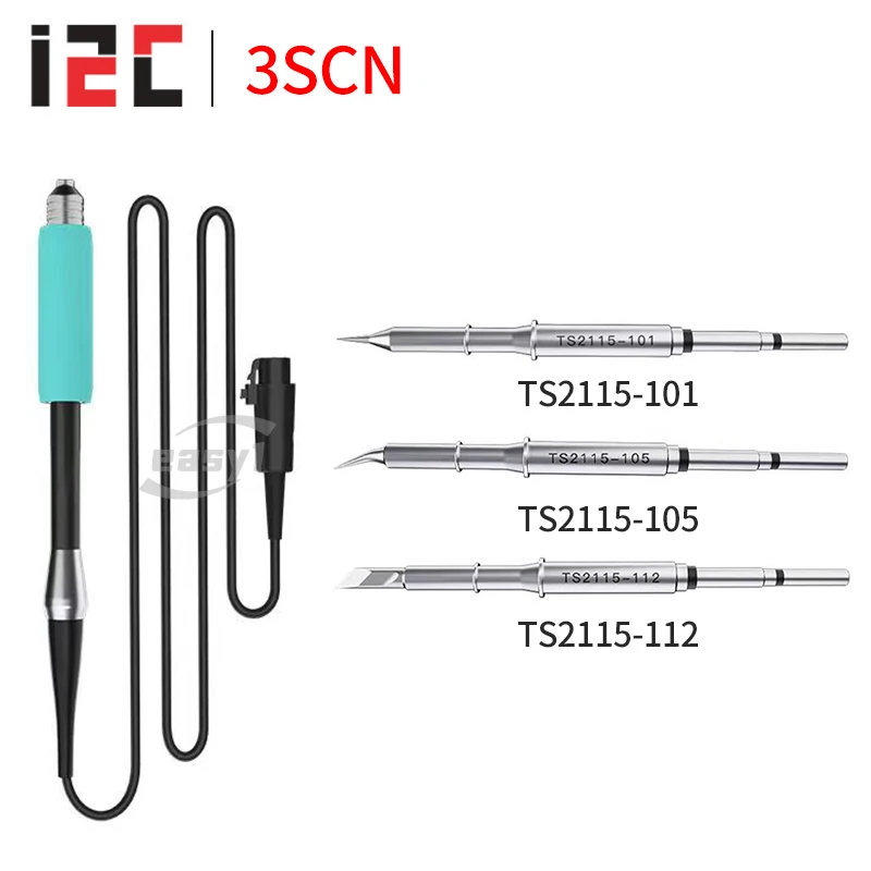 

I2c 3scn 115 Nano Soldering Handle With TS2115-101 105 112 Tips Straight Bend Knife Head