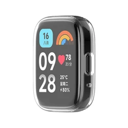 Enhanced Protective TPU Screen Protector Case for Smartwatches - Full Coverage Shell (Clear)