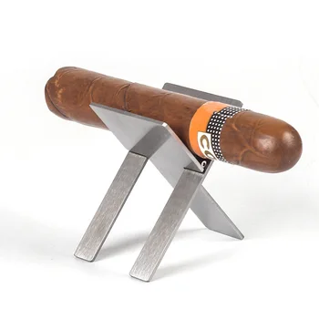 Cigar Holder Folding Stainless Steel Portable Cigar Stand Rack 1