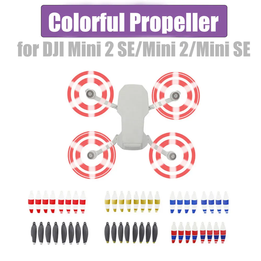 8pcs Colorful Propeller for DJI Mini 2 SE/Mini 2/Mini SE Drone 4726F Props Replacement Blade Wing Fans Spare Parts