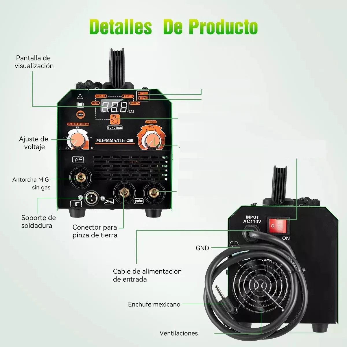 3 IN 1 220V MIG/MMA/TIG Welding Machine DC Inverter Welding Machine ARC Machine for Household Portable Machine