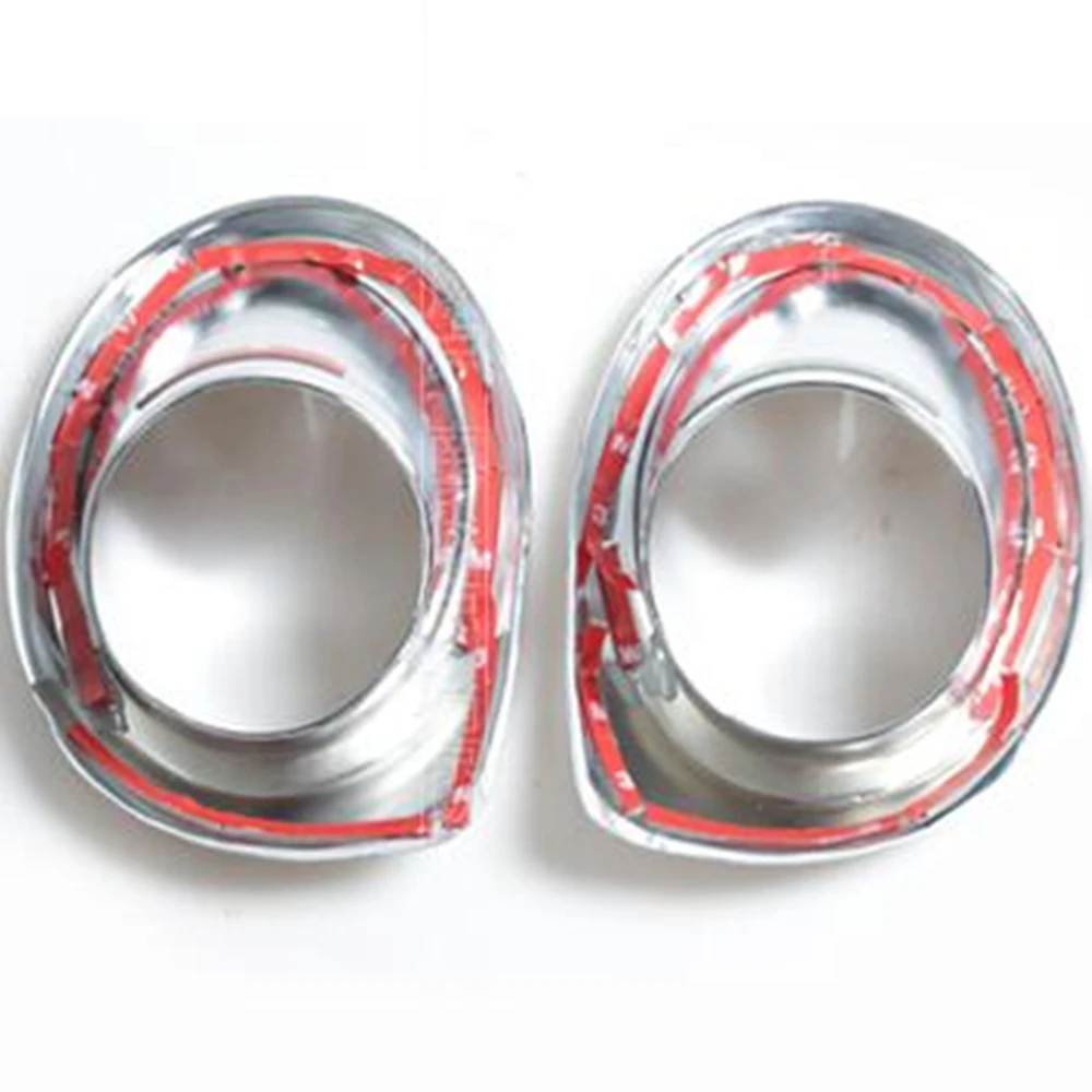 For Peugeot 3008 2013 2014 2015 2016 2017 Body Front Fog Light Lamp Detector Frame Stick Styling ABS Chrome Cover Tr