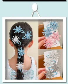 5pcs schöne süße Sakura Baby Haarnadeln Kinder Haars pangen Kinder Kopf bedeckung Prinzessin Haars pange Mädchen Haarschmuck – Detail 8